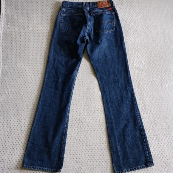 Vintage 90's Lucky Brand wideleg Jeans Size 4 dark wash - Picture 2 of 15